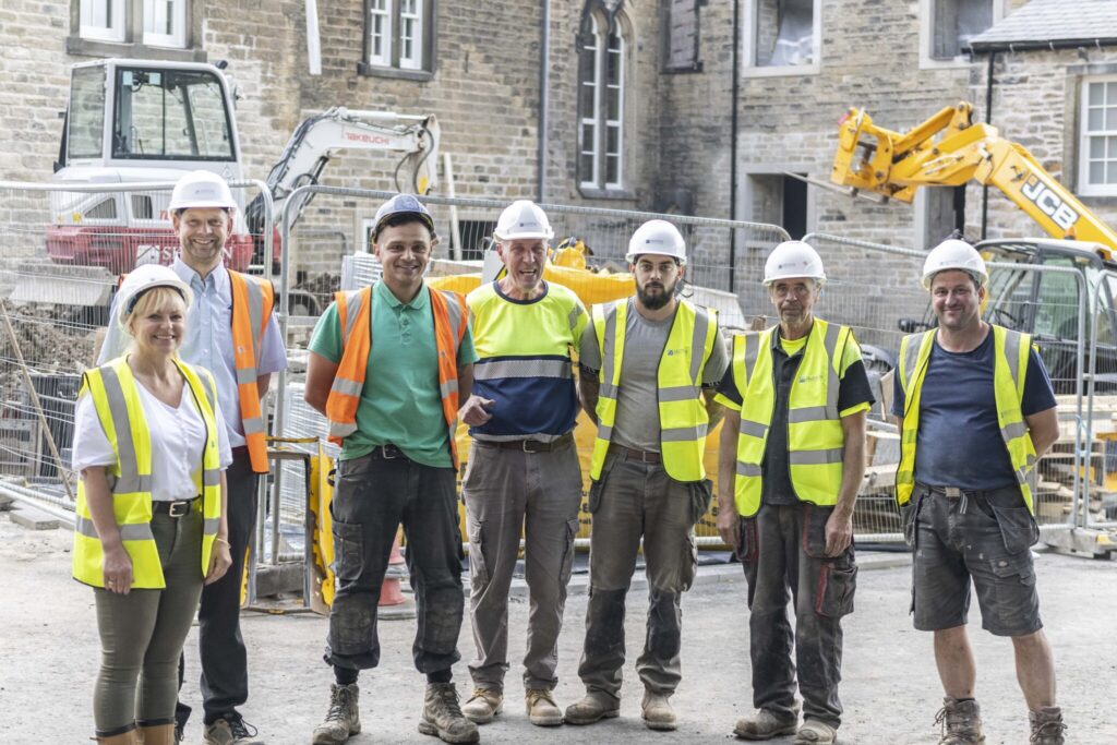 Some of our team at St Stephen's Place in Skipton where Lee is currently situated